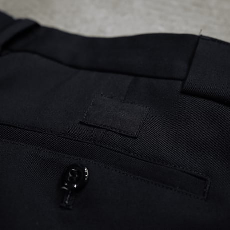 [anytee classics] Officer Pants_Black Gabardine