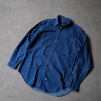 ［L］POLO Metal Button Denim SHIRTS_90s vintage