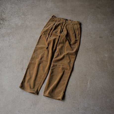 [W32 L31] VINTAGE POLO CORDUROY 2tuck PANTS_no.2