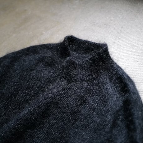 8周年記念店頭限定 Kid Mohair Reversible Knit "Charcoal Black"