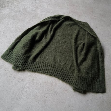 Kid Mohair Cardigan "Military Green"