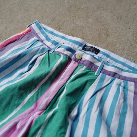 [W34] USA POLO SHORTS 2tuck_80-90s vintage