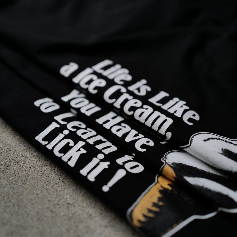 anytee classics] Ice Cream Tee_Black body | an