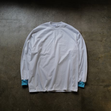 [anytee classics] Financial Independent Tee_White × Diamond Blue