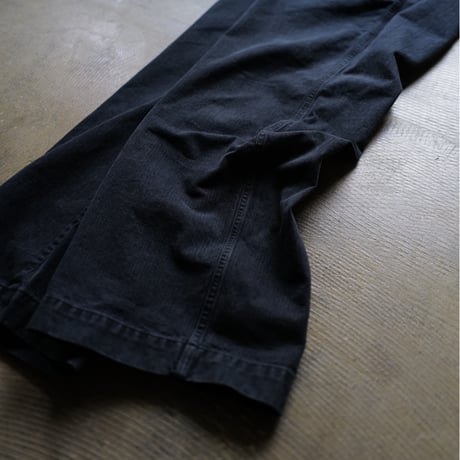 7月25日発売 [anytee classics] Military Wide Trousers_Faded Black