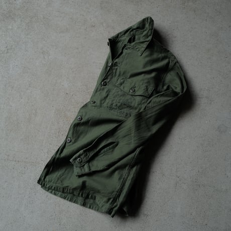 ［16 ( 1/2) / XL fit］U.S.NAVY Olive Green Shirts_Cotton100_deadstock_no.38