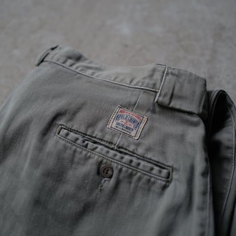 [W34 L30] Old Polo_80-90s vintage_2tack chino