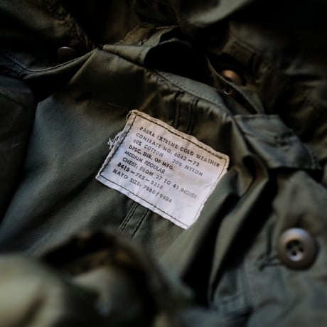 ［M］m65 parka_Black zipper_fullset_deadstock