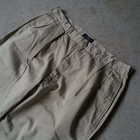 [W38 L30] POLO CHINO 2tuck_MADE IN USA_80-90s vintage_no.1