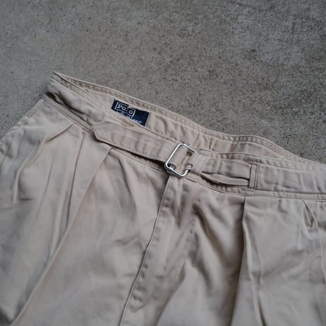 [W36] POLO CHINO SHORTS 2tuck_80-90s vintage_no.1