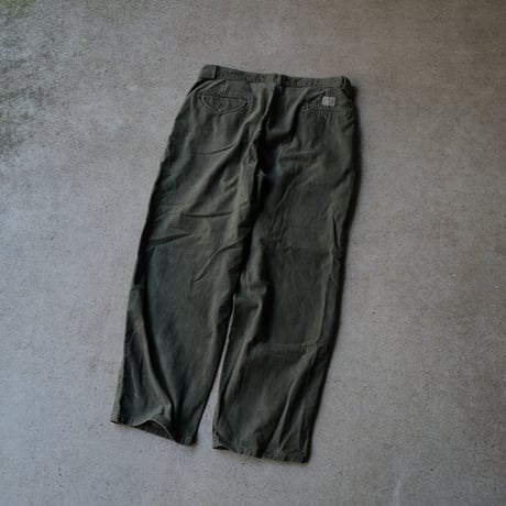 ［W36 L30］VINTAGE POLO CHINO 2tuck PANTS_Military Olive