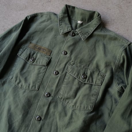 ［XXL (17 1/2)］USARMY Olive Green Shirts_Cotton100_no.17