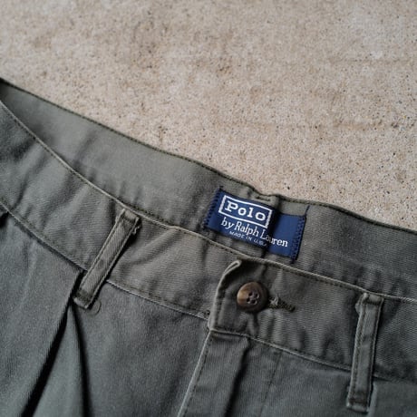 [W31] POLO CHINO SHORTS 2tuck_80-90s vintage_no.1