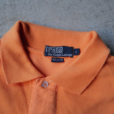 ［L］POLO SHIRT_MADE IN USA_80-90s vintage_no.14
