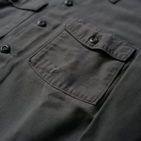 ［L (15 1/2)］USAMC Olive Green Shirts_Cotton100_no.4