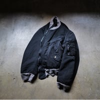 "Super Black" Shrink MA-1_Lavender Rib_no.5