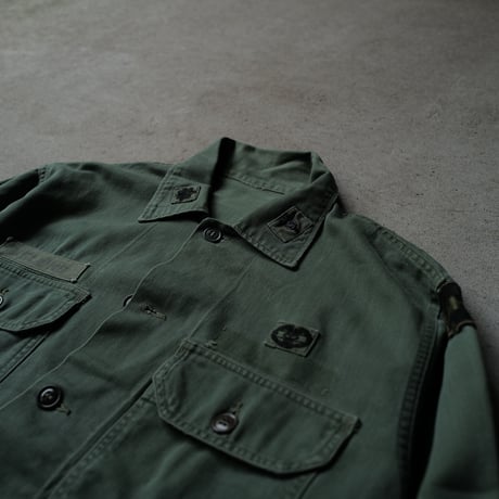 ［XL fit］USARMY Olive Green Shirts_First model_no.10