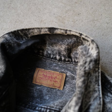 ［L］Levi's Denim Jacet Acid Wash Black
