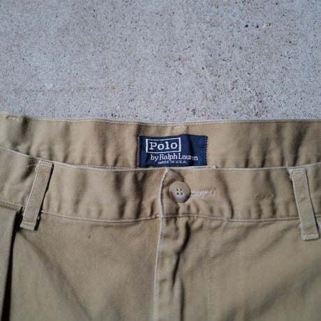 [W38 L30] POLO CHINO PANTS 2tuck_80-90s vintage_no.15
