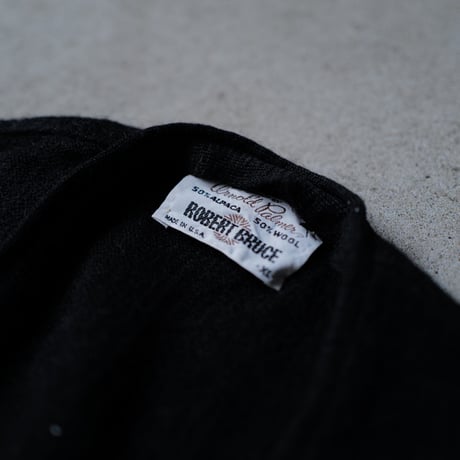 ［XL］Vintage Alpaca Cardigan_Black_deadstock