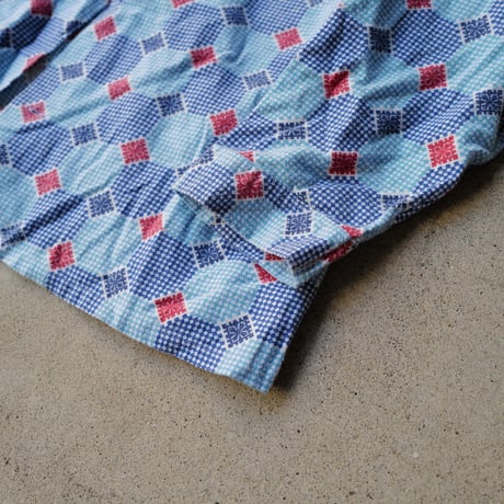 ［L］Print Flannel Shirt_1970's