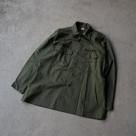 ［16 1/2 XL fit］USARMY Olive Green "BIG" Shirt_deadstock_no.3