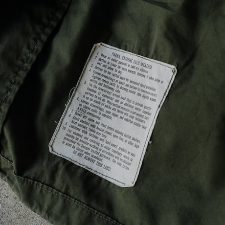 ［S］m65 parka_mini tag model_no.14