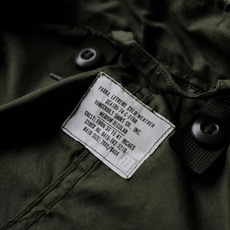 ［M］m65 parka_mini tag model_deadstock_no.131