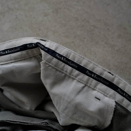 ［W40 L30］VINTAGE POLO CHINO 2tuck PANTS_Military Olive_no.7