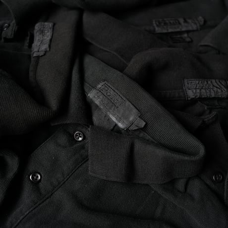 ［Black Button］Super Black_VINTAGE POLO SHIRT_made in USA