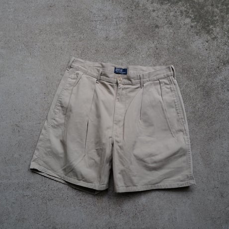 [W34] POLO CHINO SHORTS 2tuck_80-90s vintage_no.2
