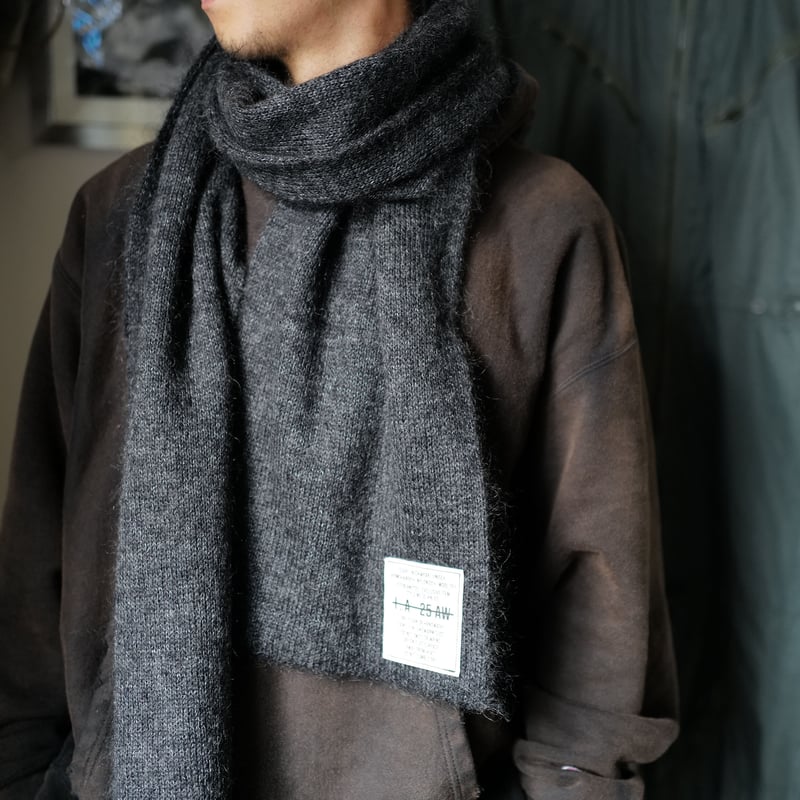 小物 anytee Kid Mohair Neckwear Scarf D.Gray Kid Mohair Neckwear Scarf 
