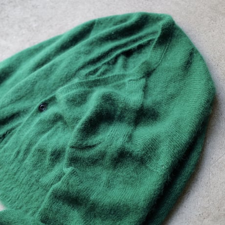 Kid Mohair Cardigan "Chiyoda Green"
