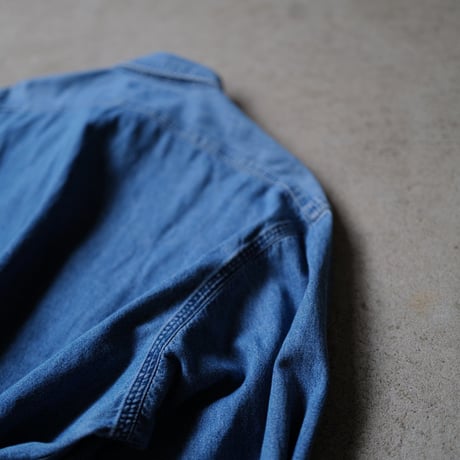 ［L］POLO Metal Button Denim SHIRTS_90s vintage