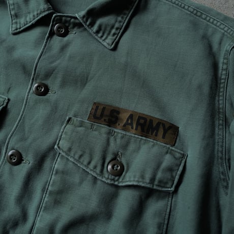 ［ 18 / XXL fit］USARMY Olive Green Shirts_no.6