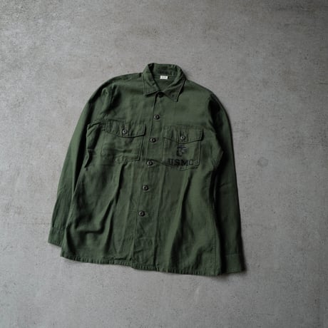 ［15 (1/2)］USMC Olive Green Shirts_Cotton 100_no.30