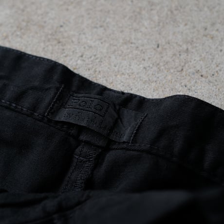 [W36 L32] Super Black_VINTAGE POLO CHINO 2tuck Pants_no.1