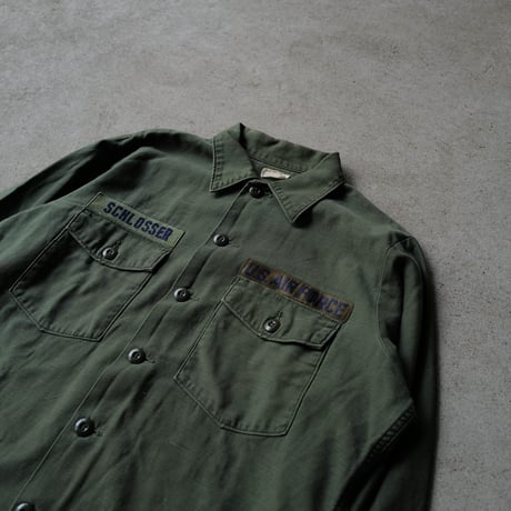 ［16 ( 1/2)］US AIR FORCE Olive Green Shirts_Cotton 100_no.24