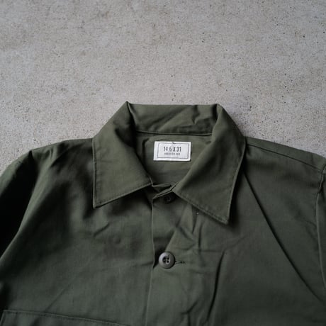 ［M (14 1/2)］USARMY Olive Green Shirts_deadstock_no.9