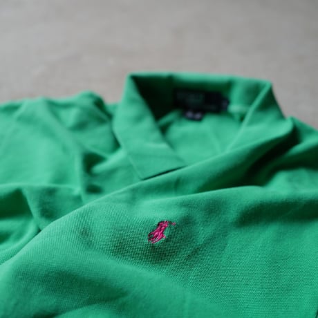 ［L］POLO SHIRT_MADE IN USA_80-90s vintage