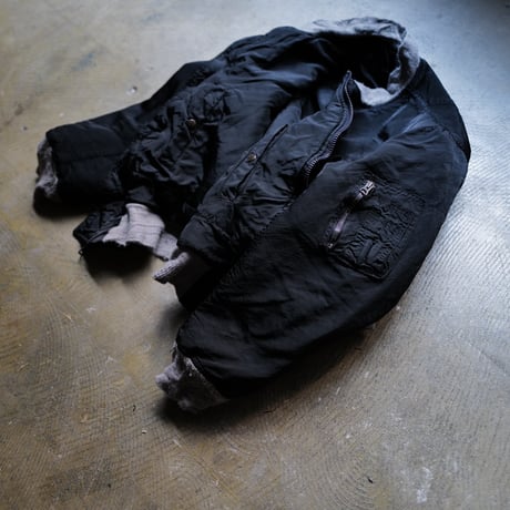 "Super Black" Shrink MA-1_Lavender Rib_no.3