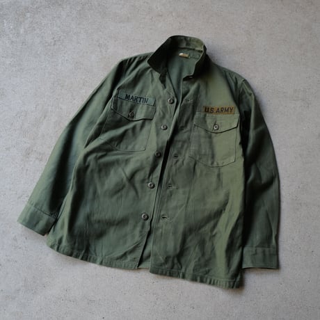［15( 1/2) L fit］USARMY Olive Green Shirts_Cotton 100_no.9