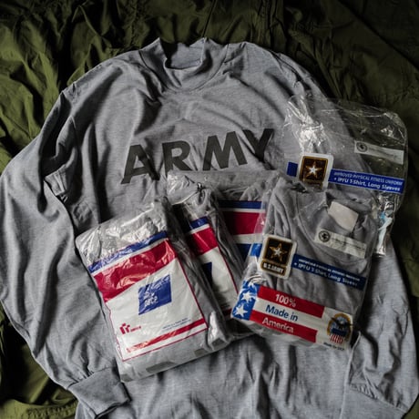 ［L&XL］USARMY Mock Neck Long Tee