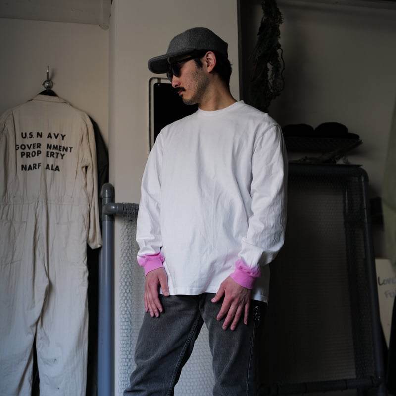 anytee ロンT XL 2月8日(日) 発売 [anytee classics] Pink Dyed Long Tee