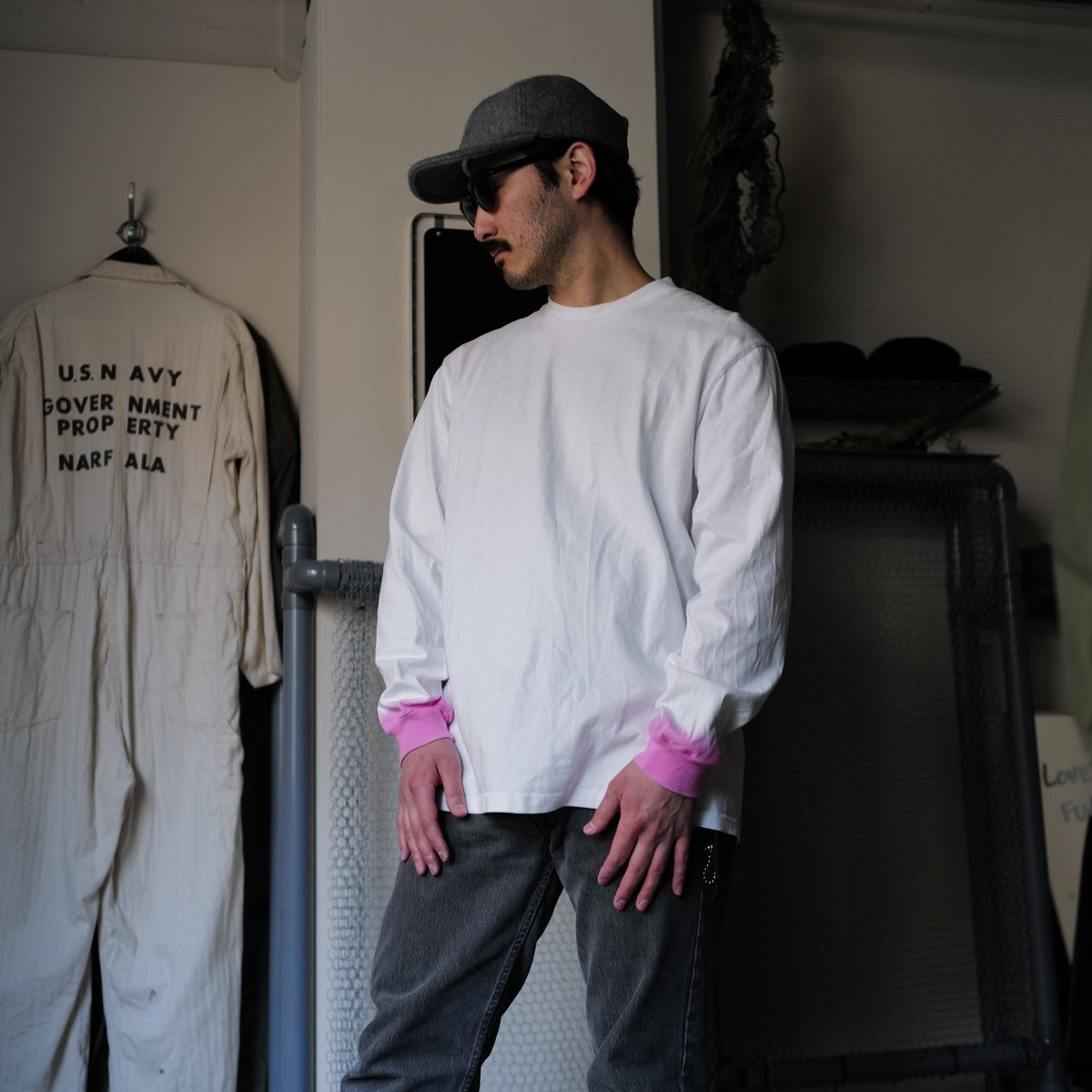 anytee classics] Pink Dyed Long Tee | anytee