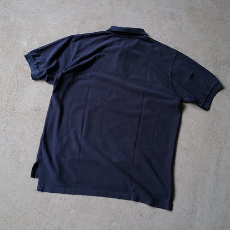 ［L］POLO SHIRT_MADE IN USA_80-90s vintage_navy