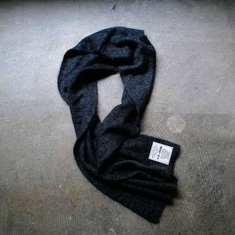 Kid Mohair Neckwear Scarf "Dark Gray"