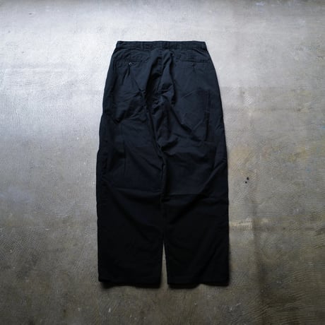 Super Black_"Poplin" BIG CHINO PANTS by Polo Ralph Lauren_Poplin