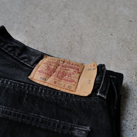 ［W36 L30］Levi's 501_Sulfur Black_no.9