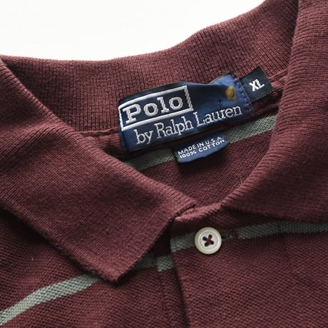 ［XL］POLO SHIRT_MADE IN USA_80-90s vintage_no.33